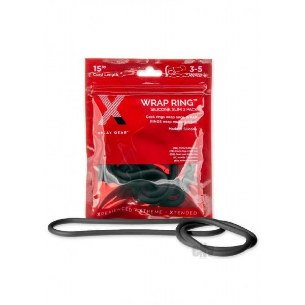 Xplay Silicone Thin Wrap Ring 15 Black - Venwel Logistics Inc.