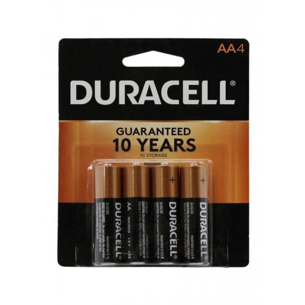 Duracell AA Long Lasting Batteries - 4 Pack