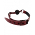 Rouge Anaconda Ball Gag Burgundy Black - Rouge Garments