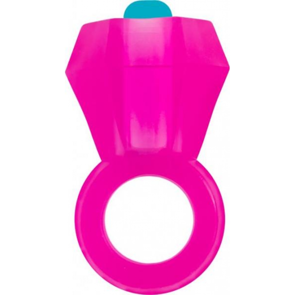 Rock Candy Bling Pop Ring - Vibrating Cock Ring with Gem