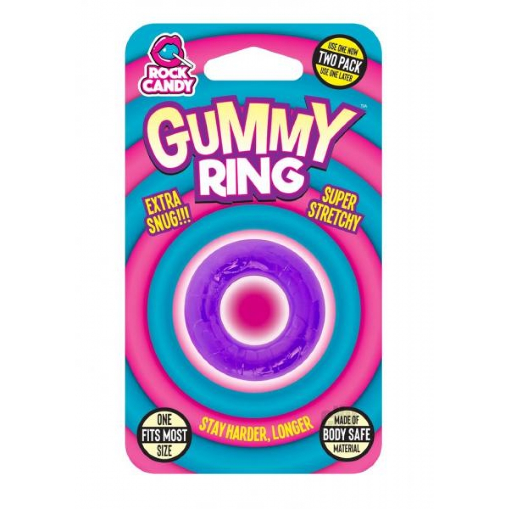 Rock Candy Gummy Ring Purple - Rock Candy Toys