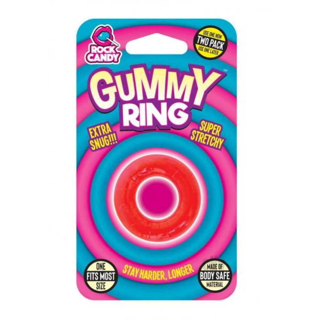 Rock Candy Gummy Ring Red - Rock Candy Toys