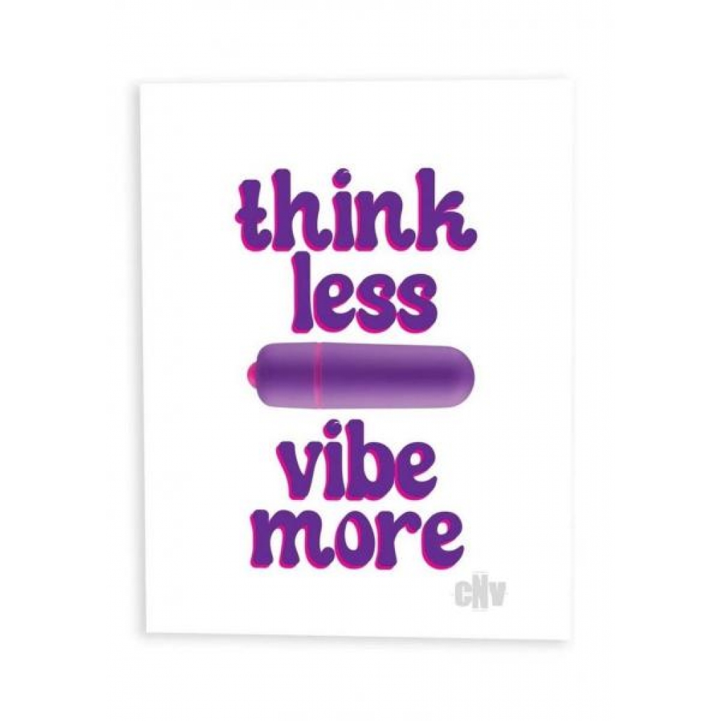 Naughtyvibes Think Less Vibe Card - Rock Candy Toys