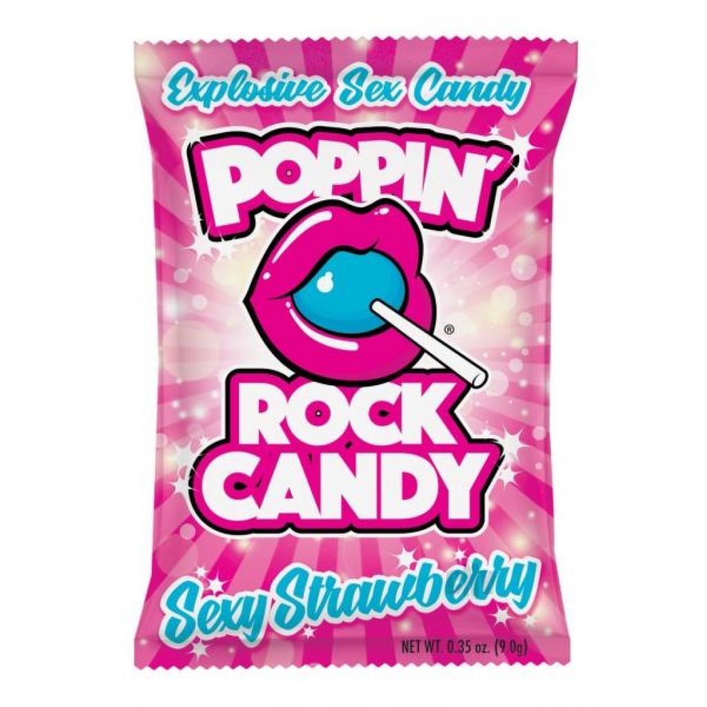 Popping Rock Candy Strawberry 25pcs - Rock Candy Toys