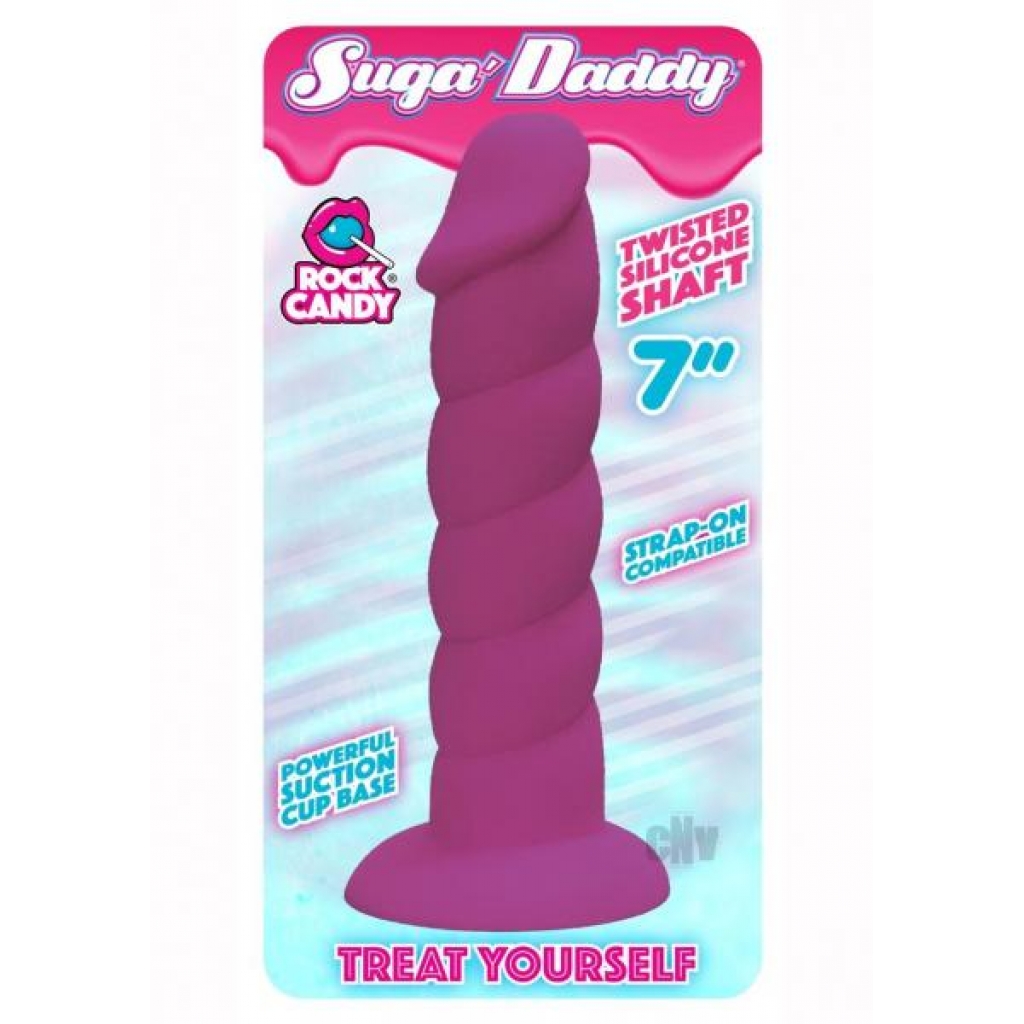 Rock Candy Suga Daddy 7.1-inch Dildo - Thick and Tantalizing Purple