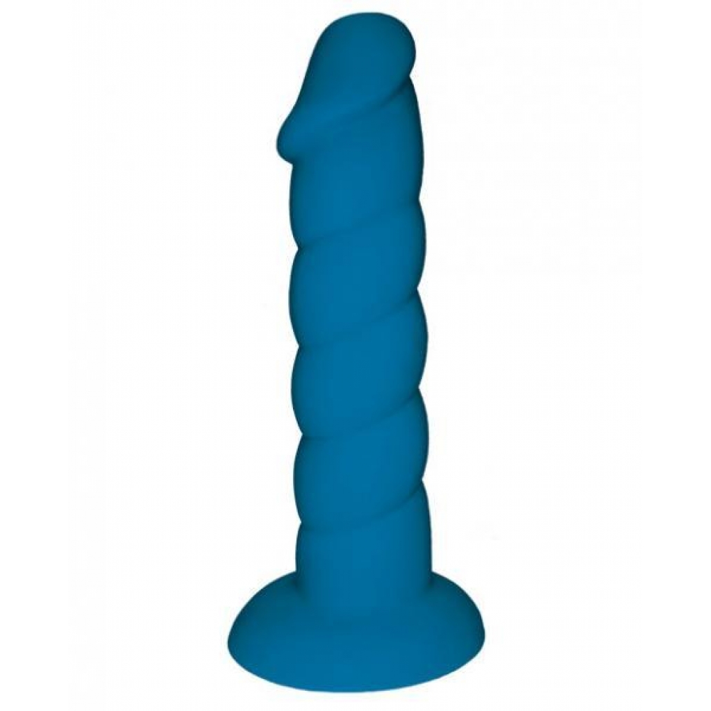 Rock Candy Suga Daddy 5.5-inch Dildo - Blue Twist of Pleasure