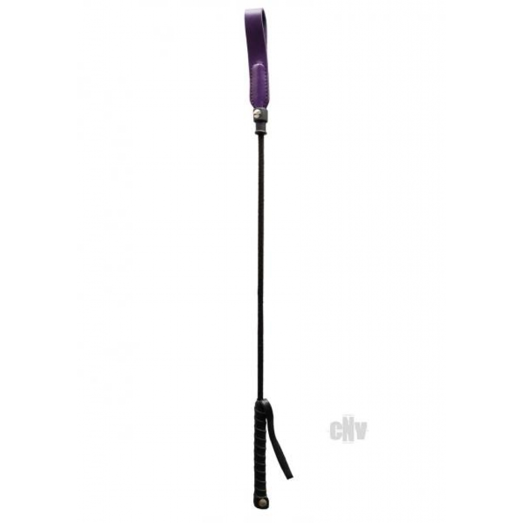 Rouge Long Riding Crop Slim Tip - Purple