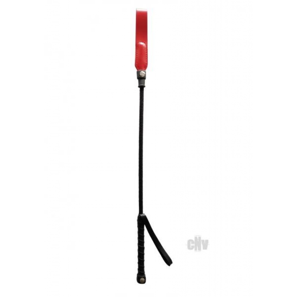 Rouge Short Riding Crop Slim Tip 20 inches Red - Rouge Garments