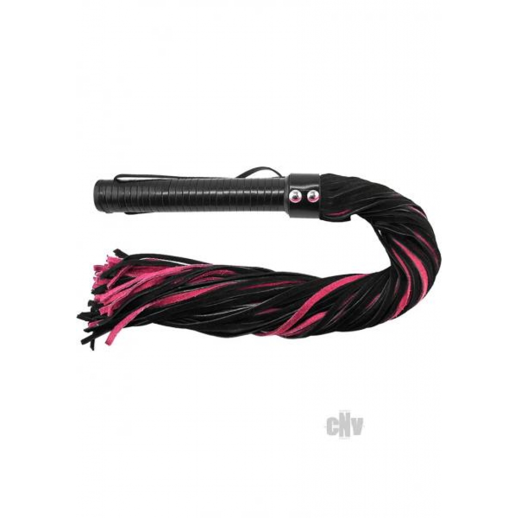 Rouge Suede Flogger Black/pink - Rouge Garments