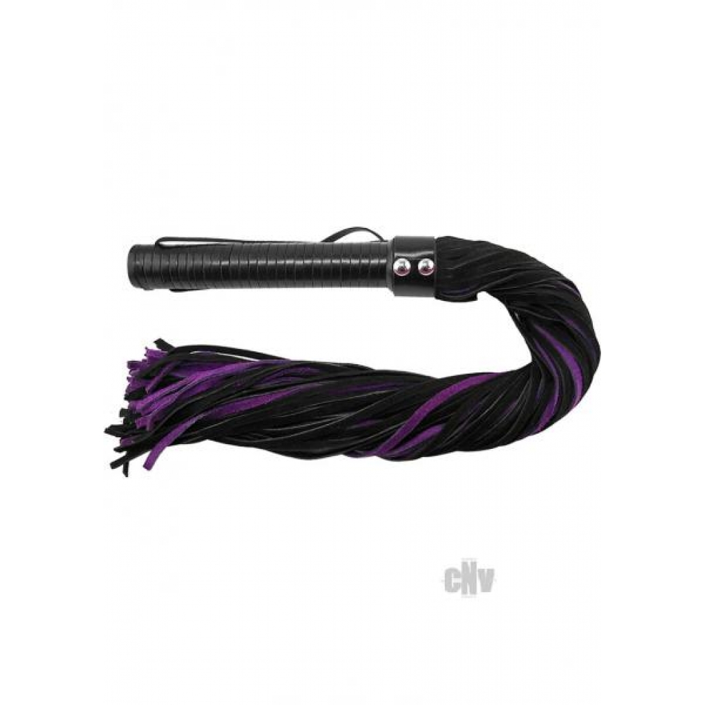 Rouge Suede Flogger Black/purple - Rouge Garments