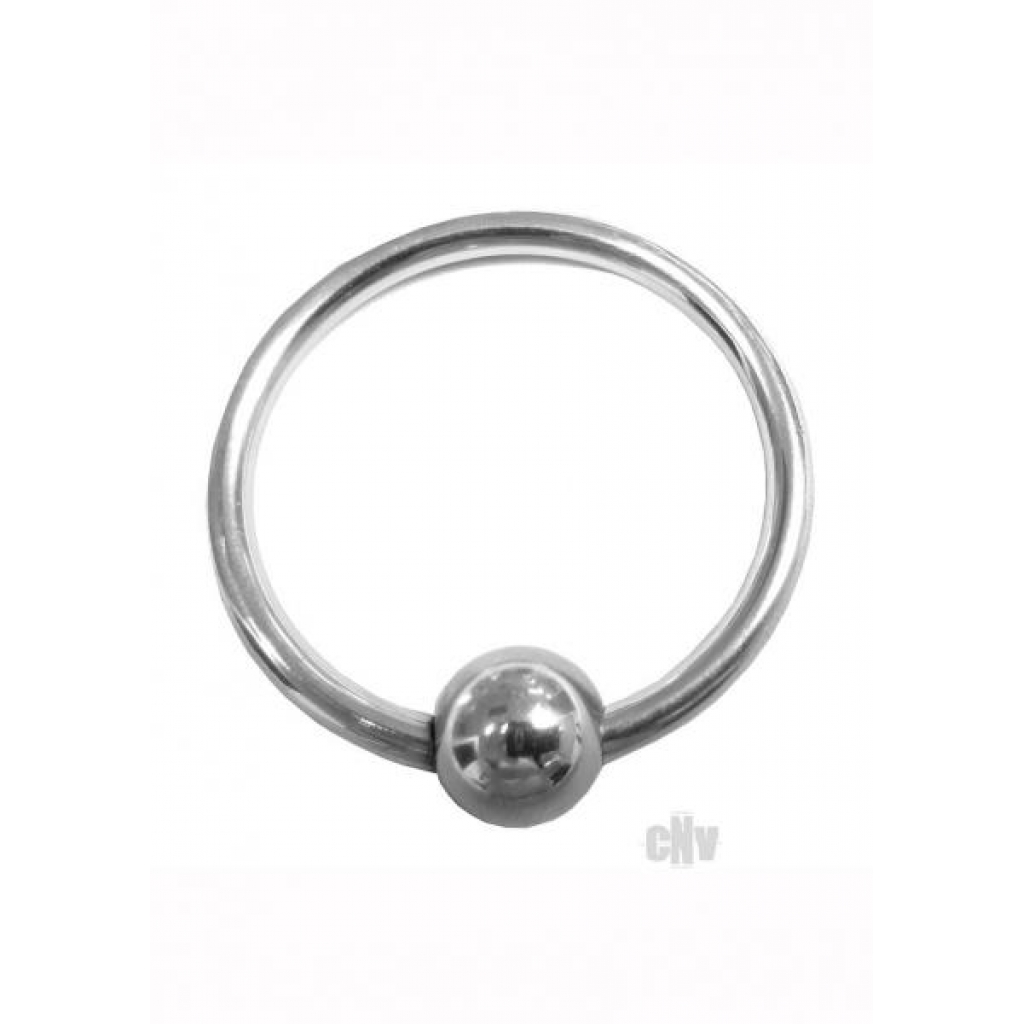 Rouge Stainless Steel Glans Ring With Ball - Rouge Garments