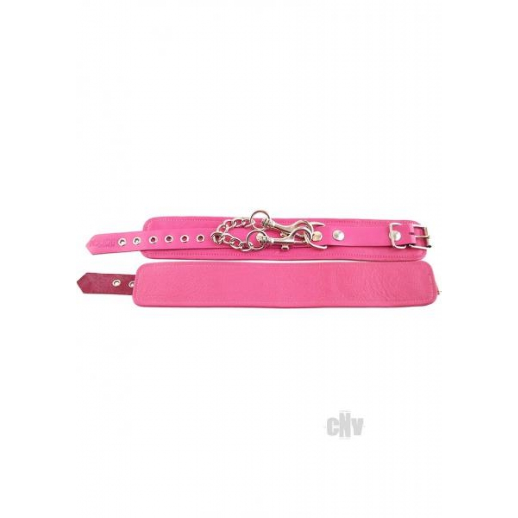 Rouge Plain Ankle Cuffs - Pink