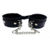 Rouge Plain Leather Wrist Cuffs Black - Rouge Garments