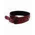 Rouge Anaconda Collar Burgundy Red Leather - Rouge Garments