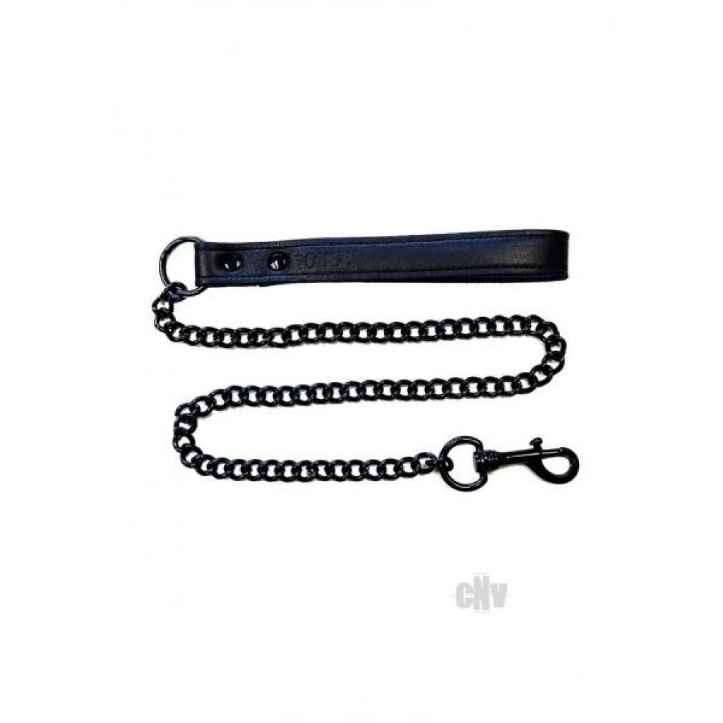 Leather Lead Leash - Black