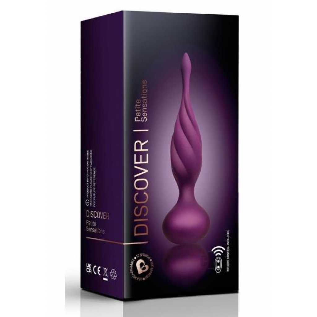 Discover Vibrating G-Spot Plug - Purple/Rose Gold