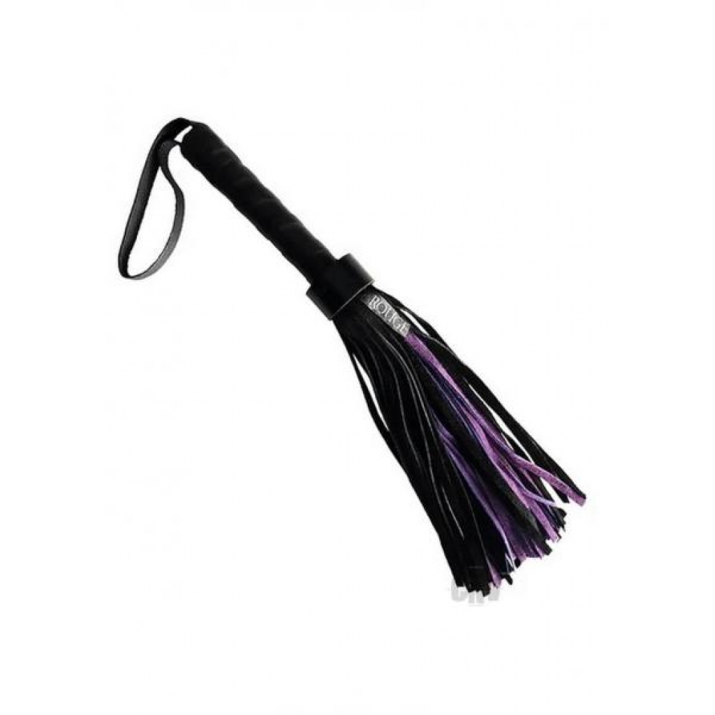 Short Suede Flogger: Black and Purple Pleasures