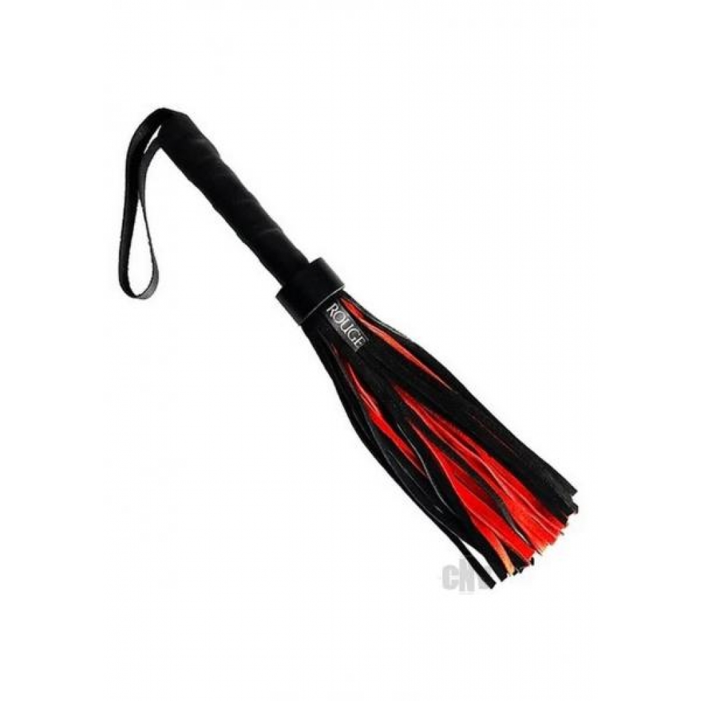 Short Suede Flogger Black/red - Rouge Garments