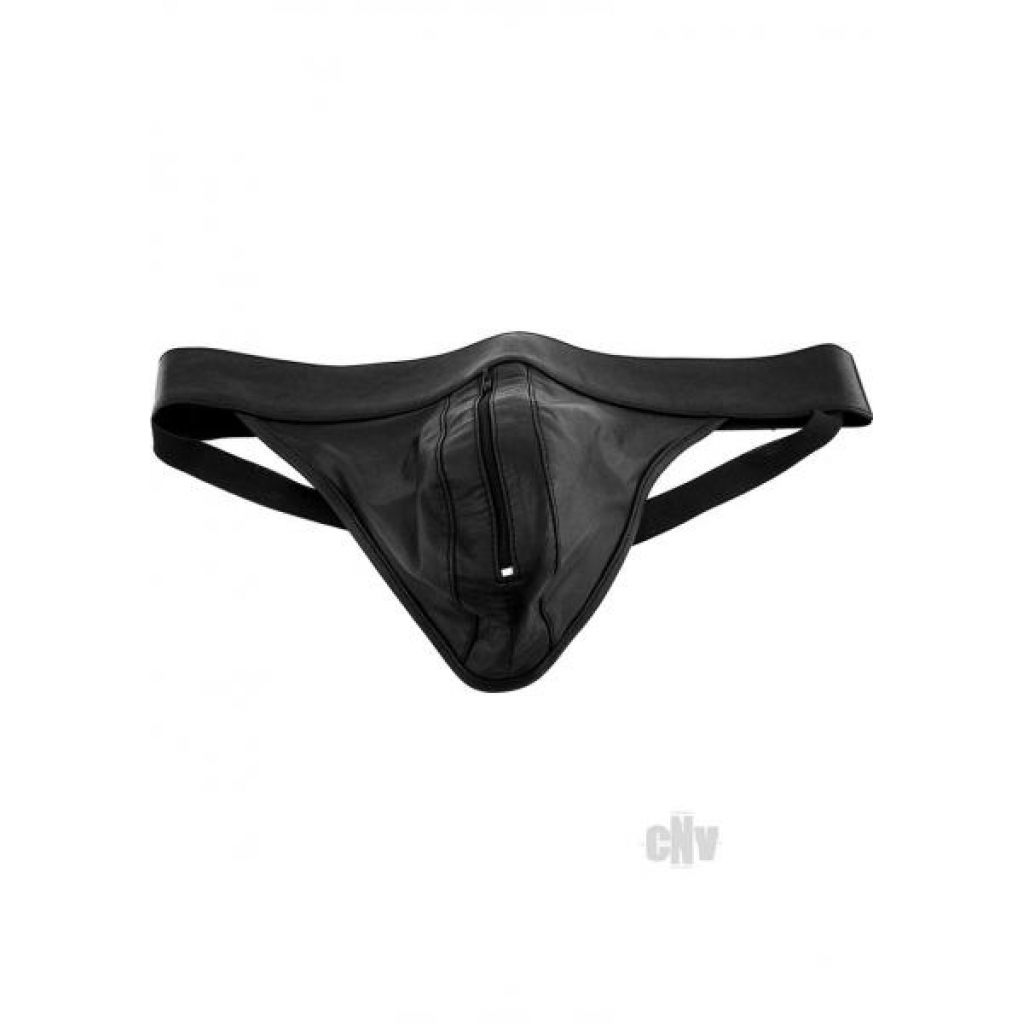 Rouge Zip Lux Jock Black Xl - Rouge Garments