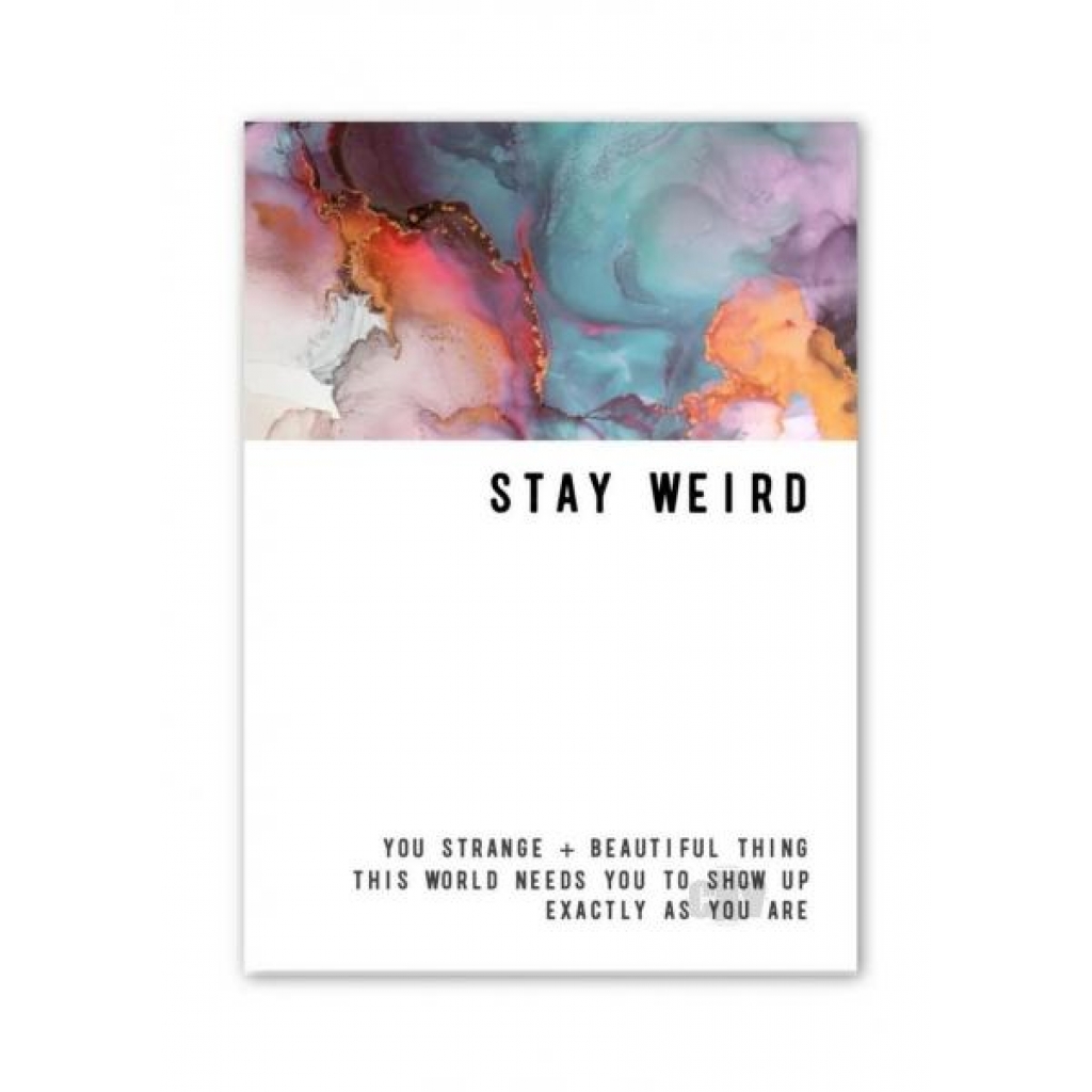 Stay Weird Greeting Card - Soul Botanical Inc