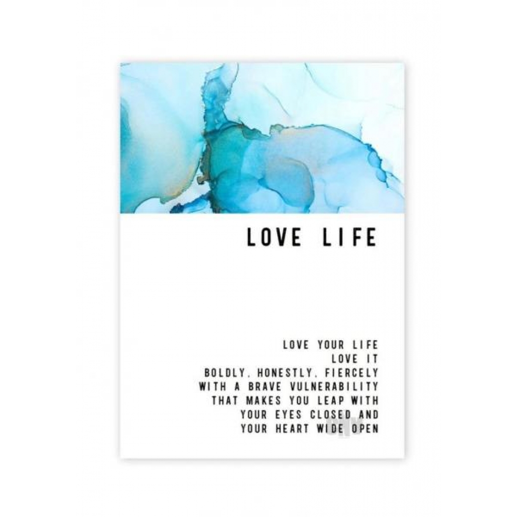 Love Life Greeting Card - Soul Botanical Inc