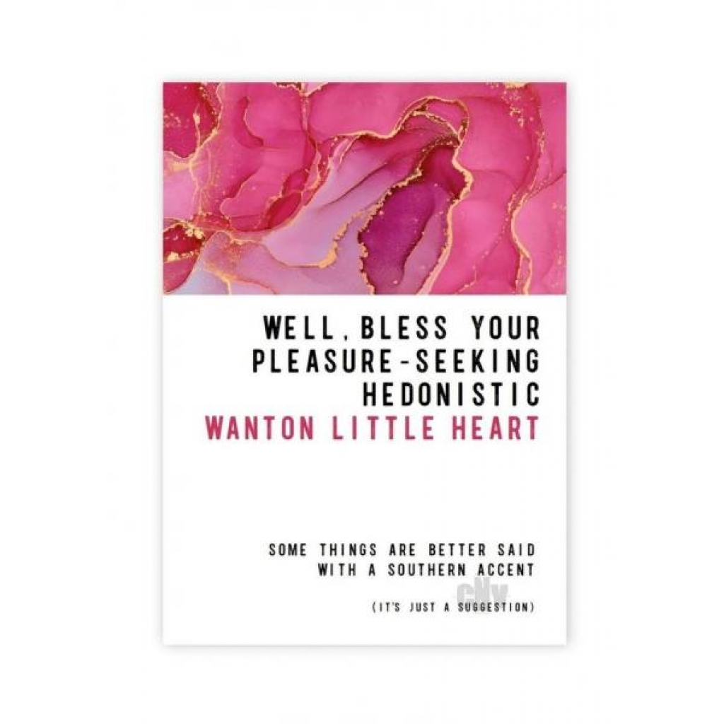 Wanton Heart Greeting Card - Soul Botanical Inc