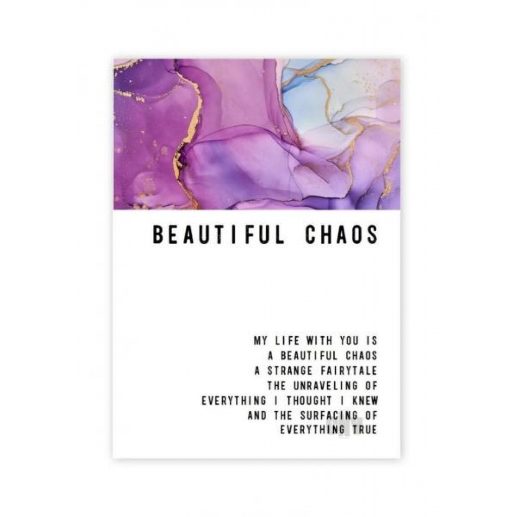 Beautiful Chaos Greeting Card - Soul Botanical Inc