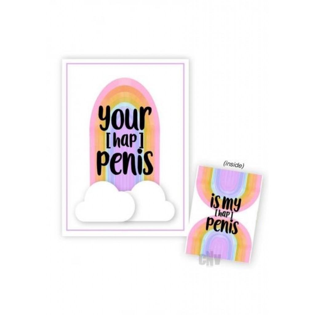 Funny Hap Penis Greeting Card