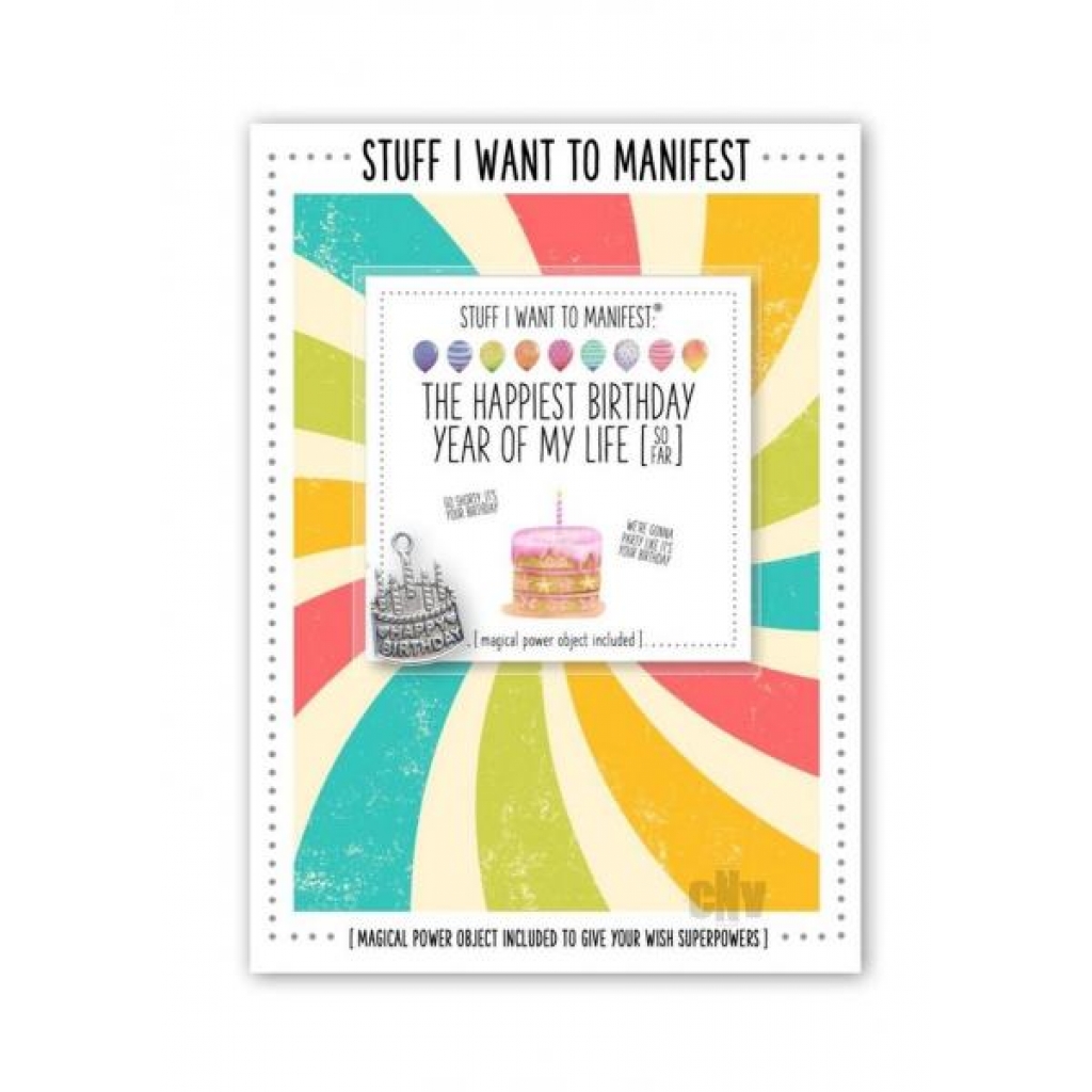 Manifest Greeting Card Bday - Soul Botanical Inc