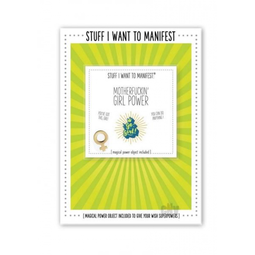 Manifest Greeting Card Girl Power - Soul Botanical Inc