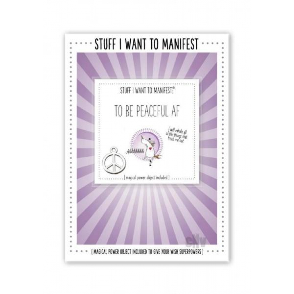 Manifest Greeting Card Peaceful Af - Soul Botanical Inc