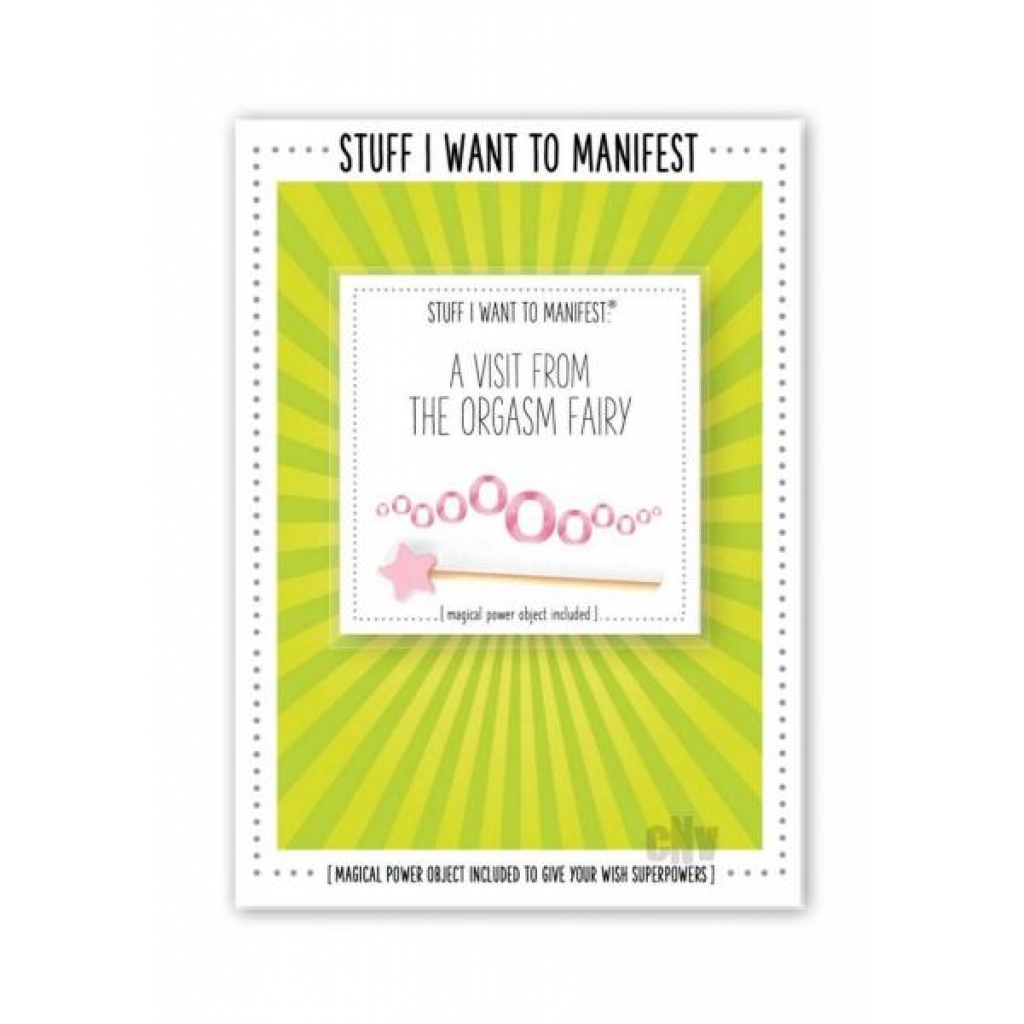 Manifest Greeting Card Orgasm - Soul Botanical Inc