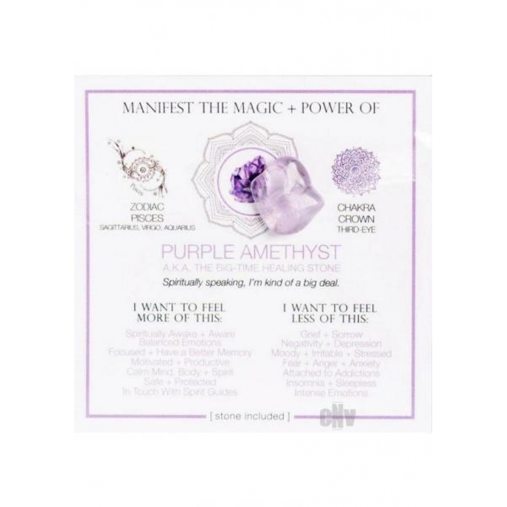 Purple Amethyst Crystal Cards