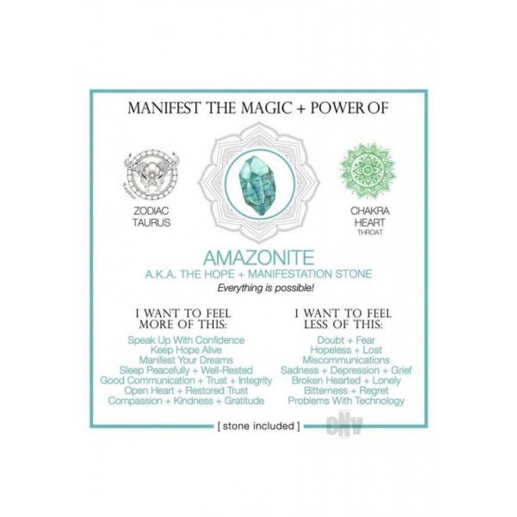 Amazonite Stone Crystal Cards - Educational Insights