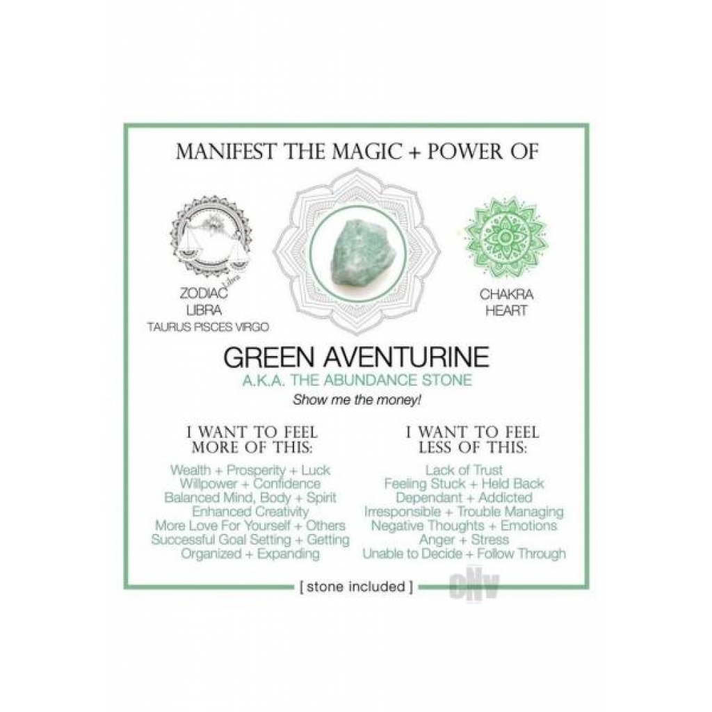 Green Aventurine Crystal Cards