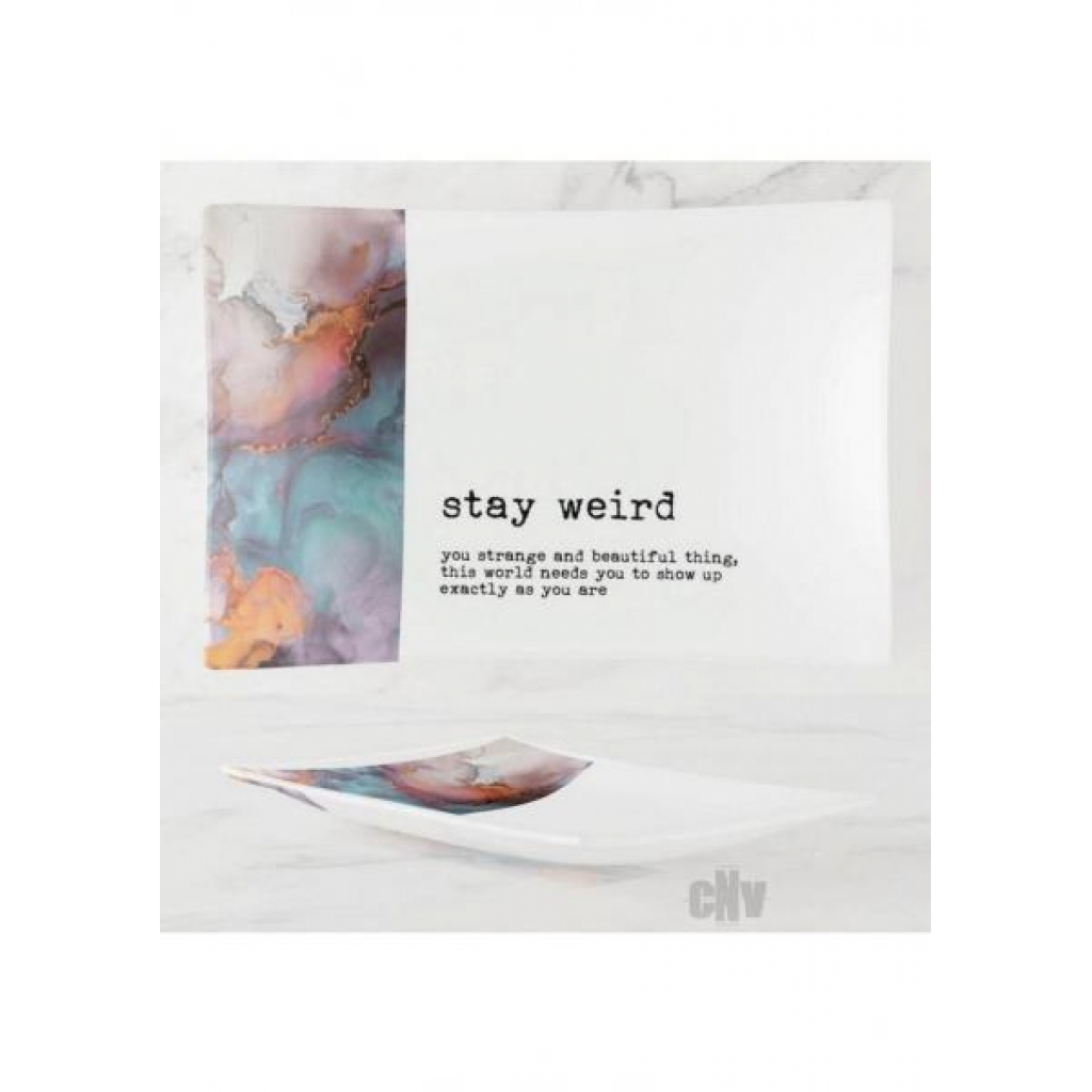 Stay Weird Trinket Tray - Soul Botanical Inc