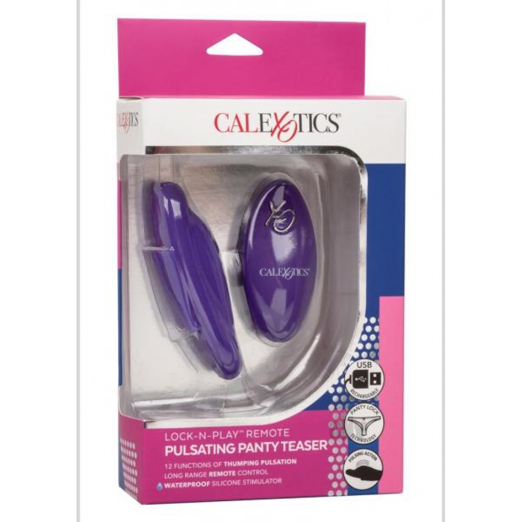 Lock N Play Remote Panty Teaser Purple - California Exotic Novelties, Llc