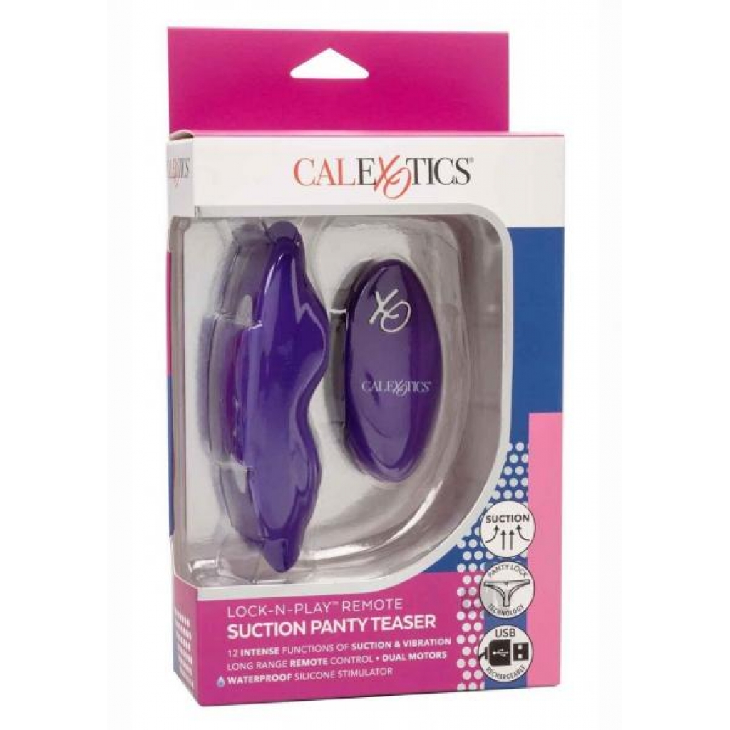 Lock N Play Remote Suction Panty Purple - California Exotic Novelties, Llc