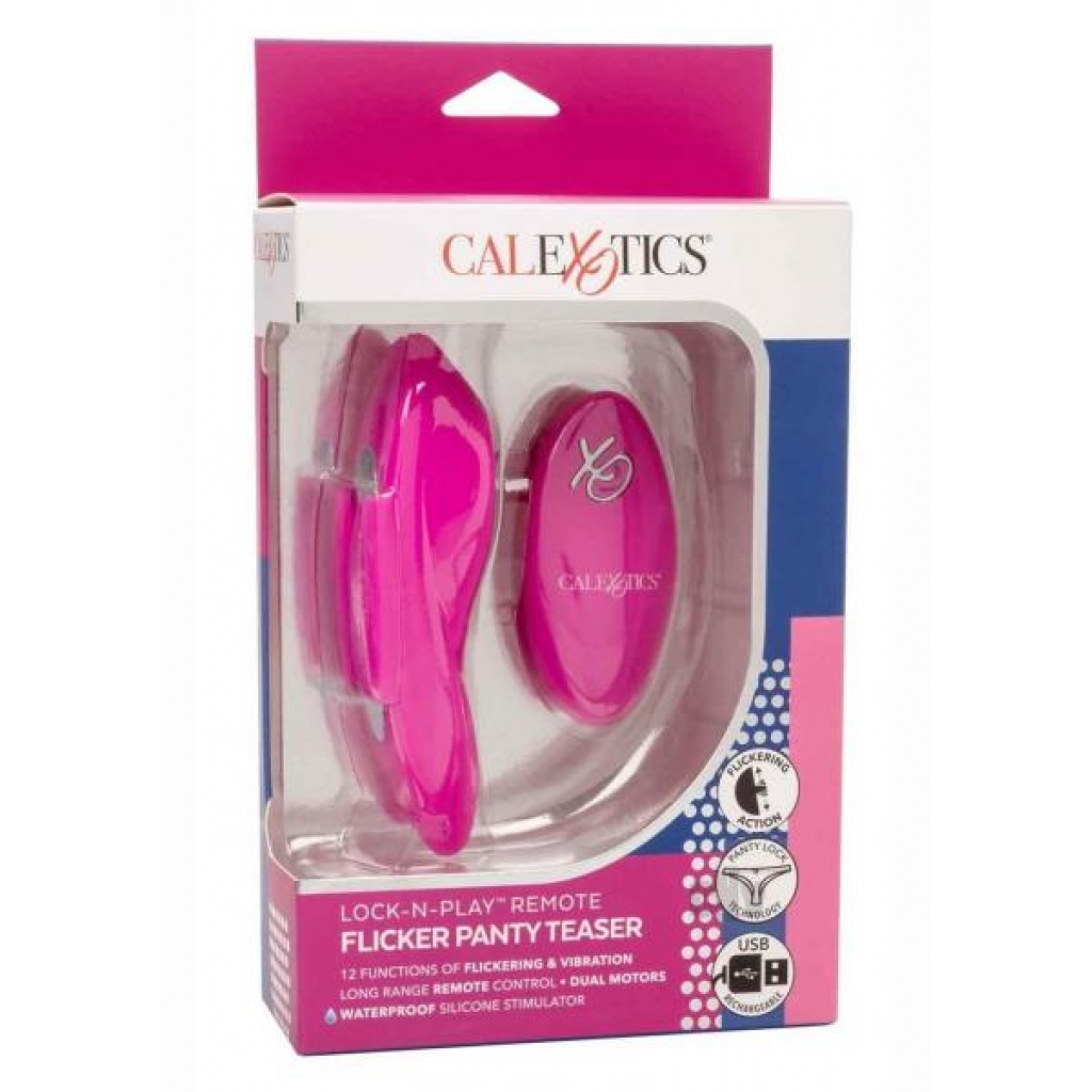 Lock N Play Remote Flicker Panty Pink - California Exotic Novelties, Llc