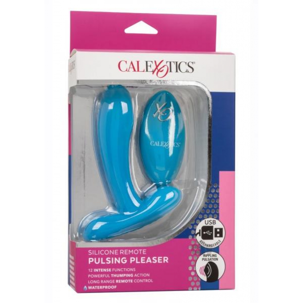 Silicone Remote Pulsing Pleaser Blue - California Exotic Novelties, Llc