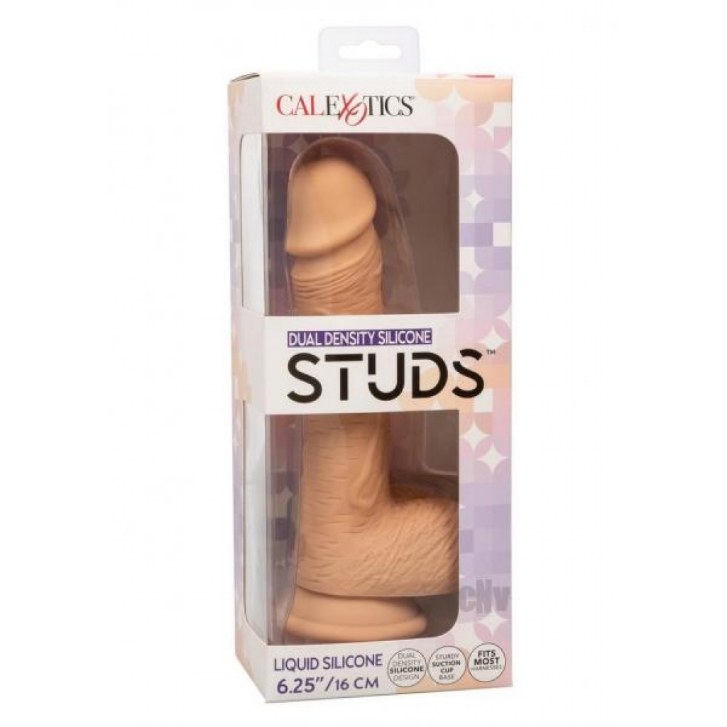 Silicone Studs Dual Dense - 6.25 inches in Vanilla