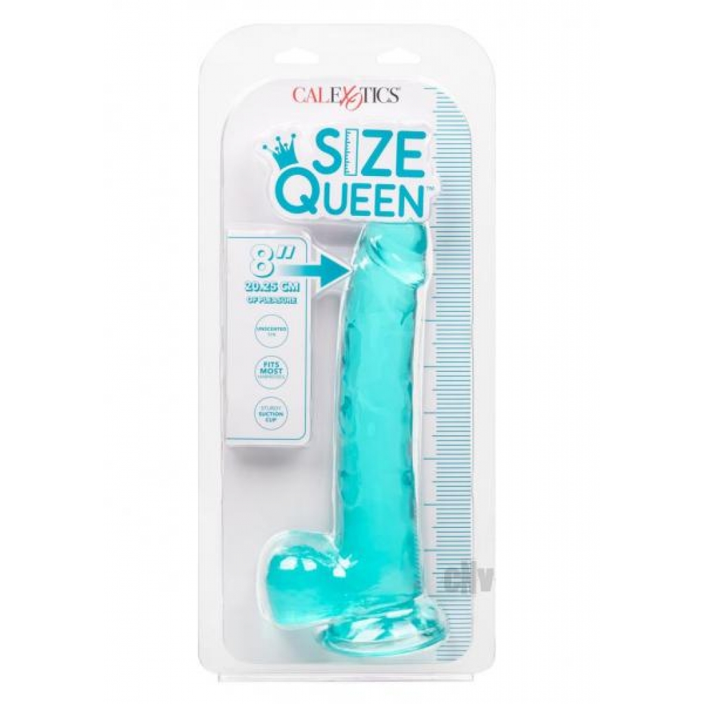 Size Queen 8 Inch Blue Dildo - Lifesize Pleasure