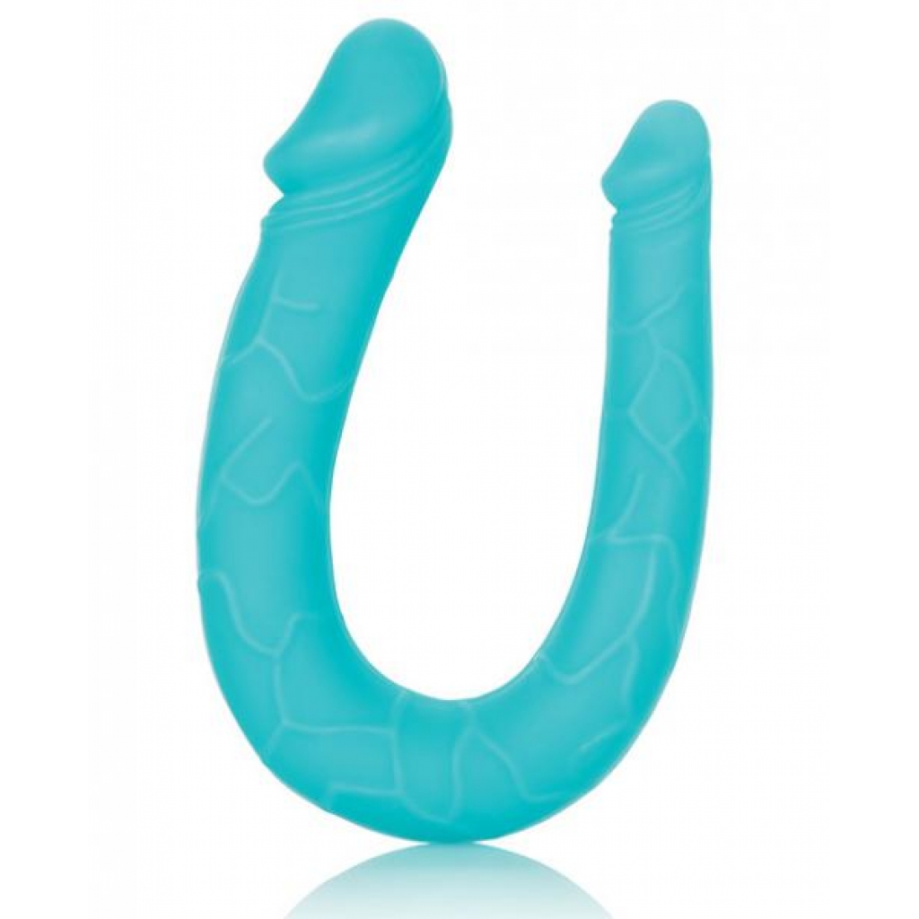 Silicone Double Dong - AC/DC Dong - Teal Blue