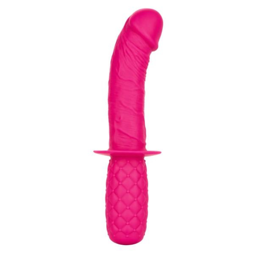 Pink G-Spot Dildo with Silicone Grip Thruster