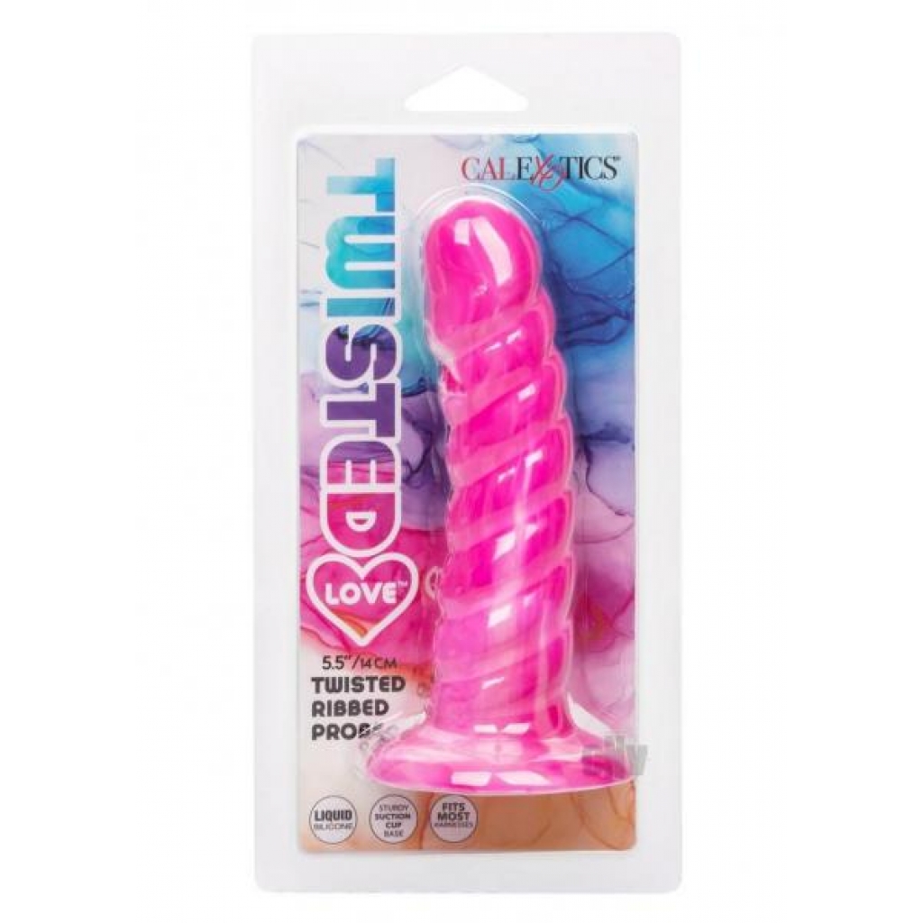 Twisted Love Twisted Ribbed Probe - Pink