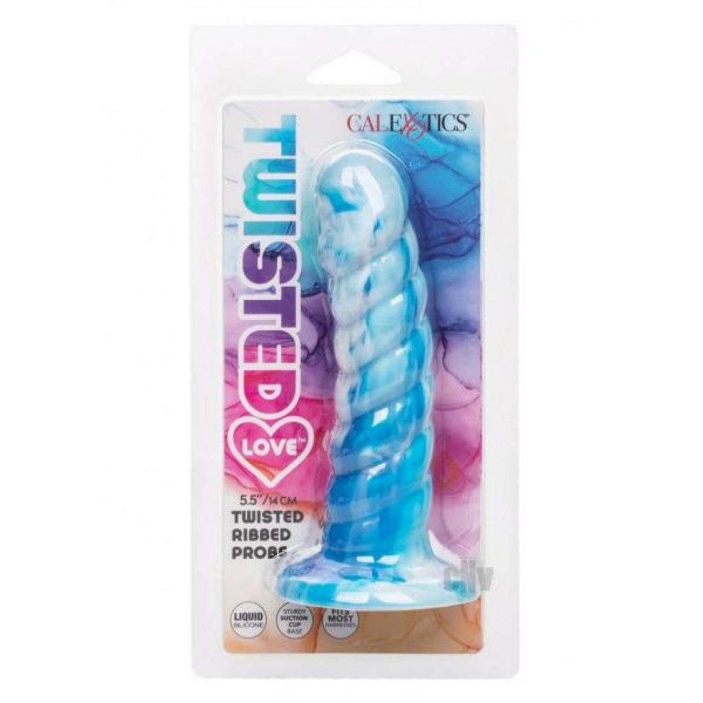 Twisted Love Twisted Ribbed Probe - Blue