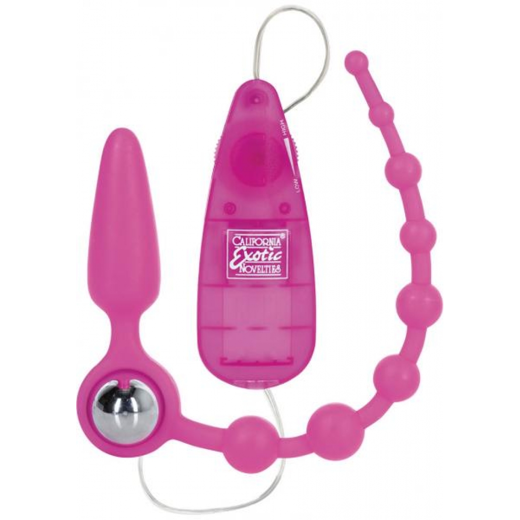 Booty Call Double Dare Premium Silicone Probe Beads - Pink