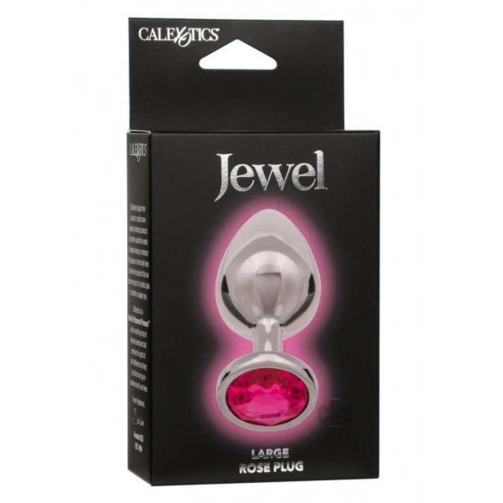 Jewel Large Rose Plug - Pink