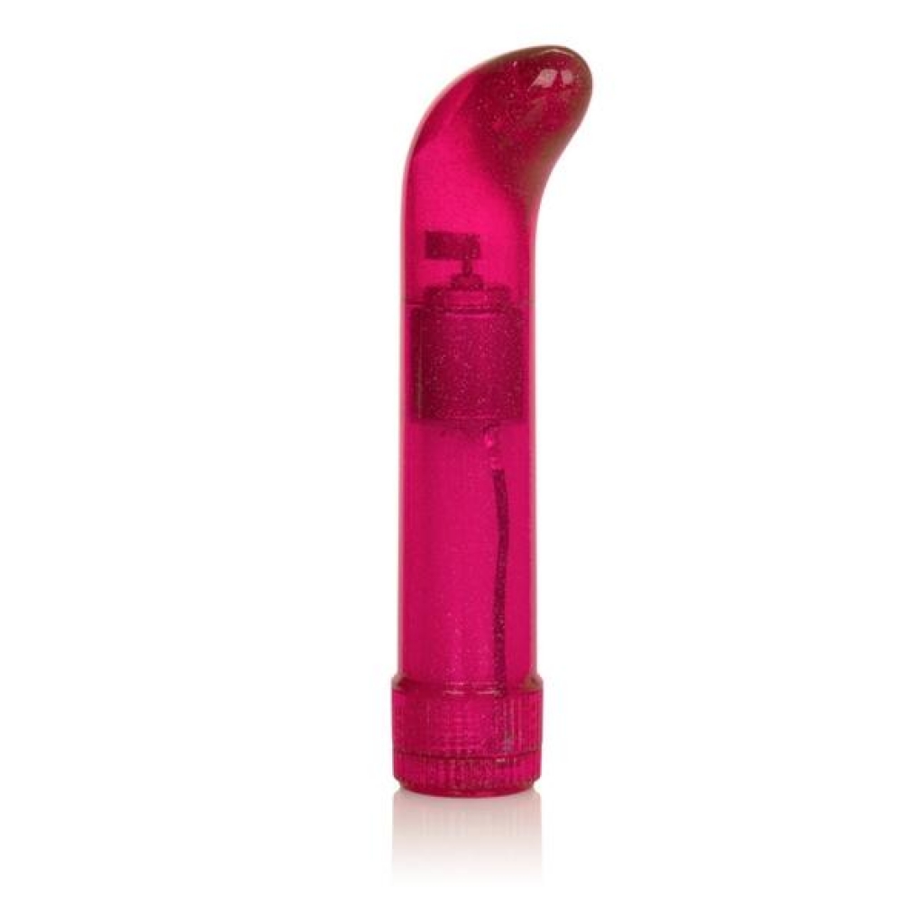 Smooth Pink G-Spot Massager with Glitter Finish