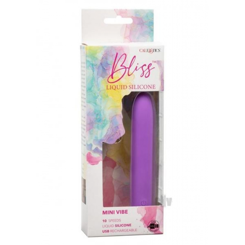 Bliss Liquid Silicone Mini Vibe Purple - California Exotic Novelties, Llc